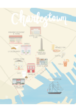 Palm Prints Co Charlestown Map 8x10 Print by Palm Prints