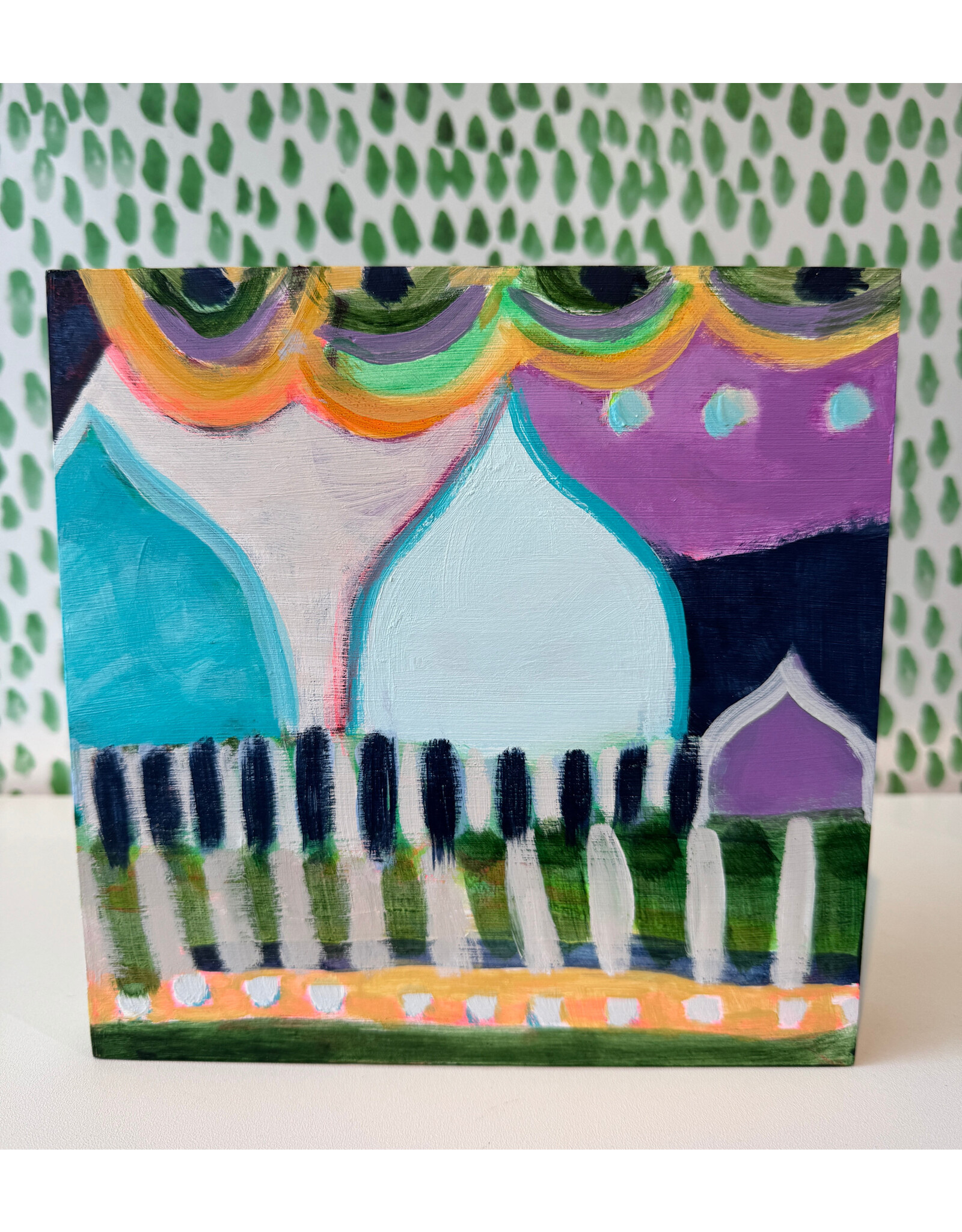 Carolyn Mackin Brighter Within Charlestown Number 1 - 8x8 by Carolyn Mackin