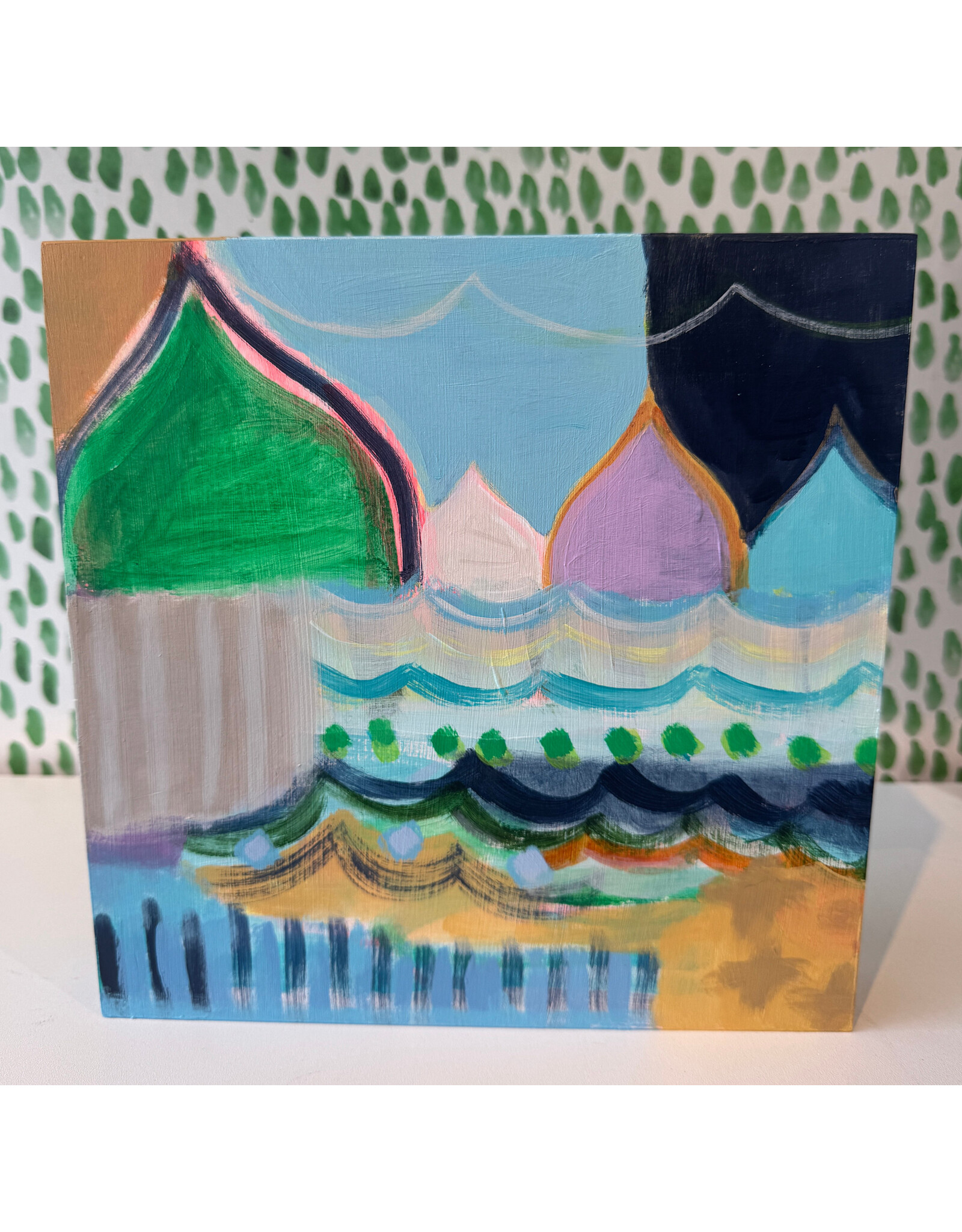 Carolyn Mackin Brighter Within Charlestown Number 2 - 10x10 by Carolyn Mackin