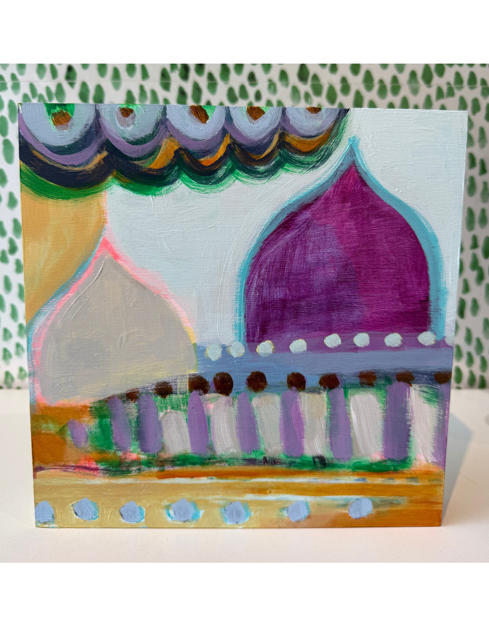 Carolyn Mackin Brighter Within Charlestown Number 4 - 10x10 by Carolyn Mackin