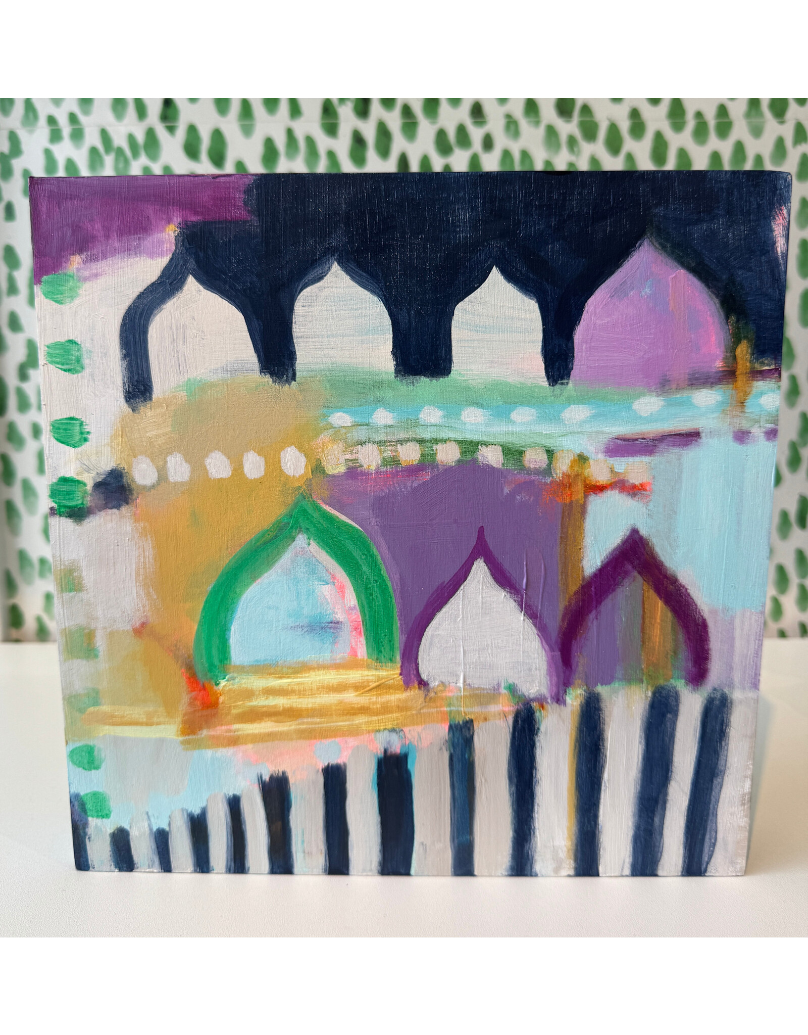 Carolyn Mackin Brighter Within Charlestown Number 6 - 10x10 by Carolyn Mackin