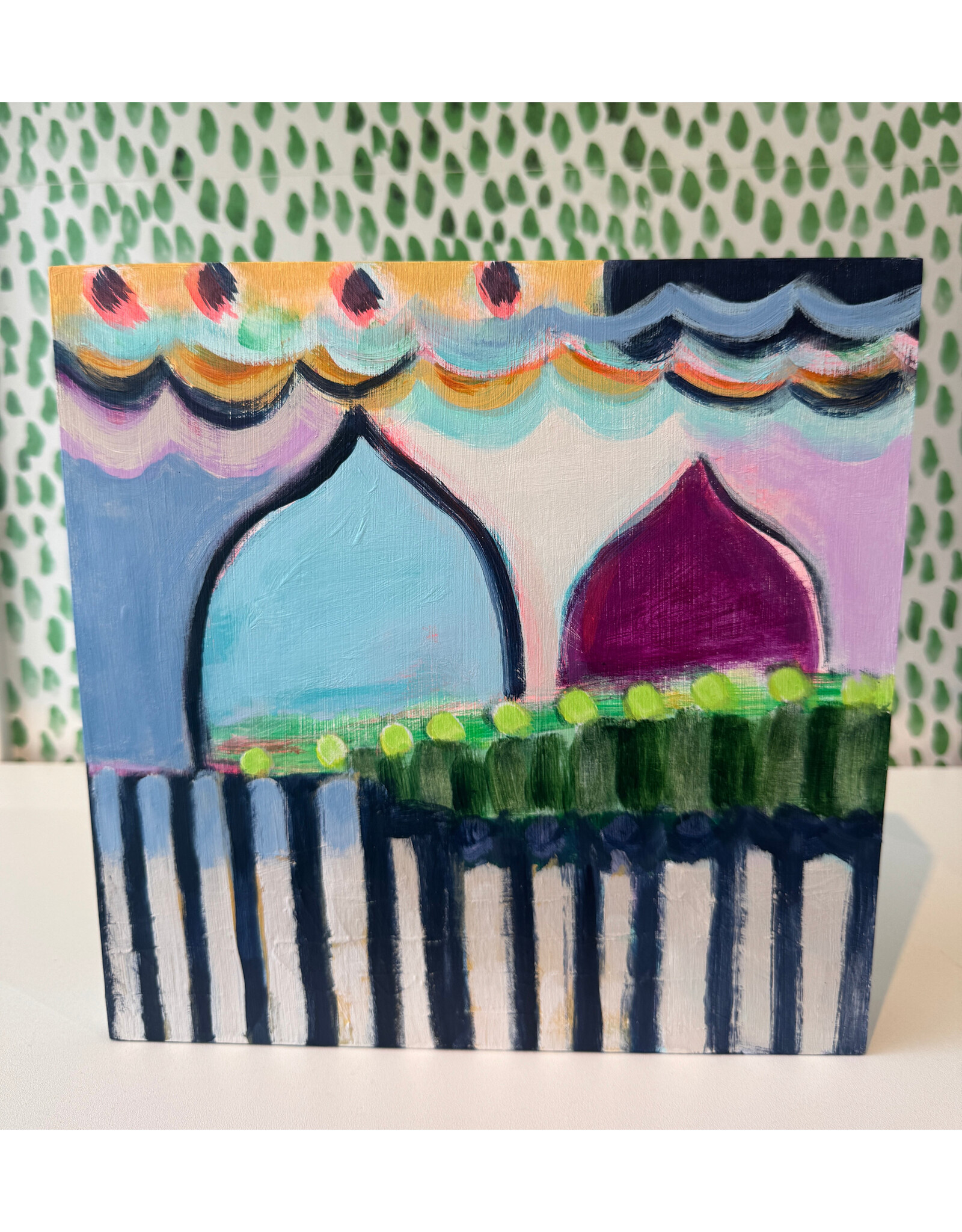 Carolyn Mackin Brighter Within Charlestown Number 12 - 10x10 by Carolyn Mackin