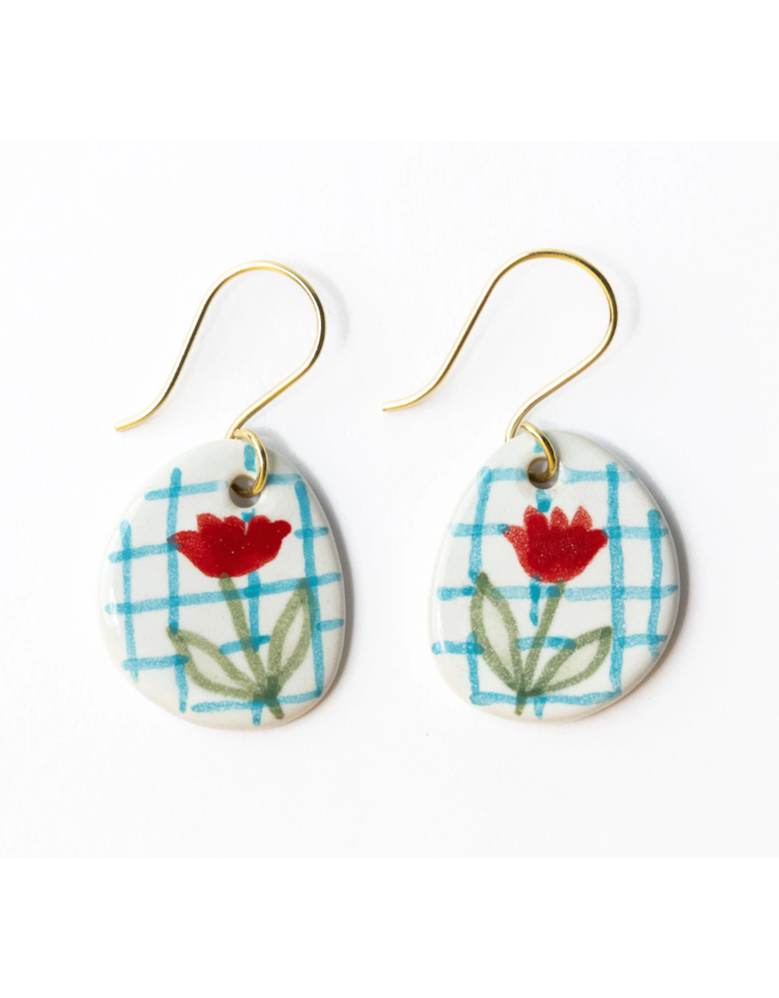 Ink + Alloy Danielle Poppy Round Drop Earring