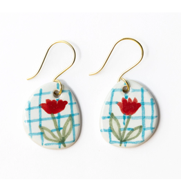 Ink + Alloy Danielle Poppy Round Drop Earring