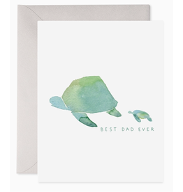 E. Frances Turtle Best Dad Ever Card