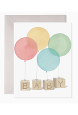 E. Frances Baby Blocks & Balloons Card