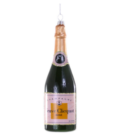 Champagne Rose Bottle Ornament