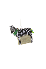 Merrymaking Zebra Ornament