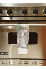 Kelley Cintra Studio Pleasant Street Charlestown Tea Towel by Kelley Cintra Studio