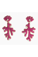 Beth Ladd Collection Capri Coral Earrings in Pink by Beth Ladd