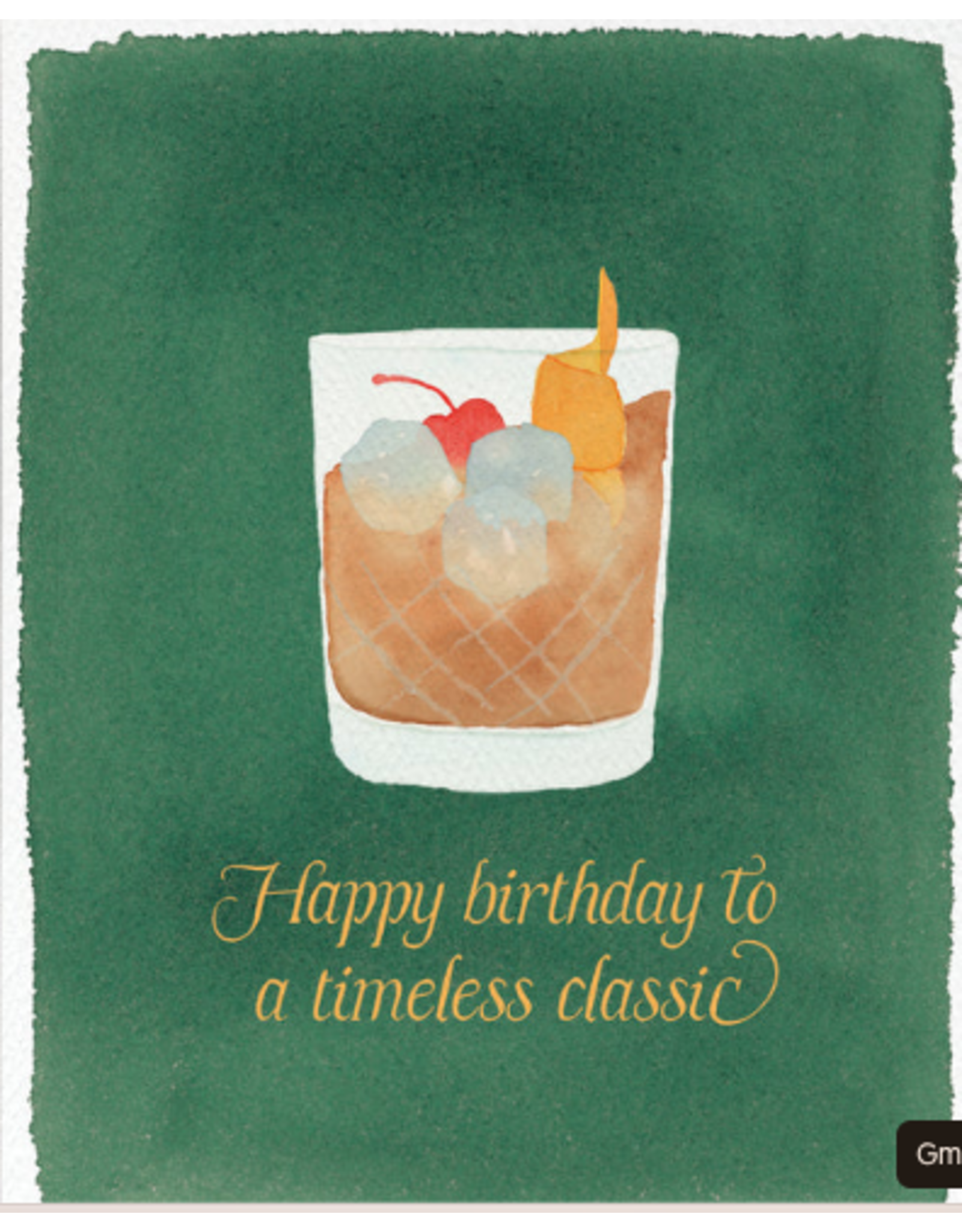 Gert & Co Old Fashion Timeless Birthday Card