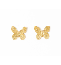 Ink + Alloy Phoebe Butterfly Stud Earring in Gold