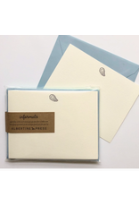 Albertine Press Oyster Flat Note Cards - Set of 8