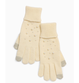Accessories Shop by Place & Gather Perla Touchscreen Gloves in Ivory