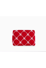 Tinsel Bow Pouch in Red