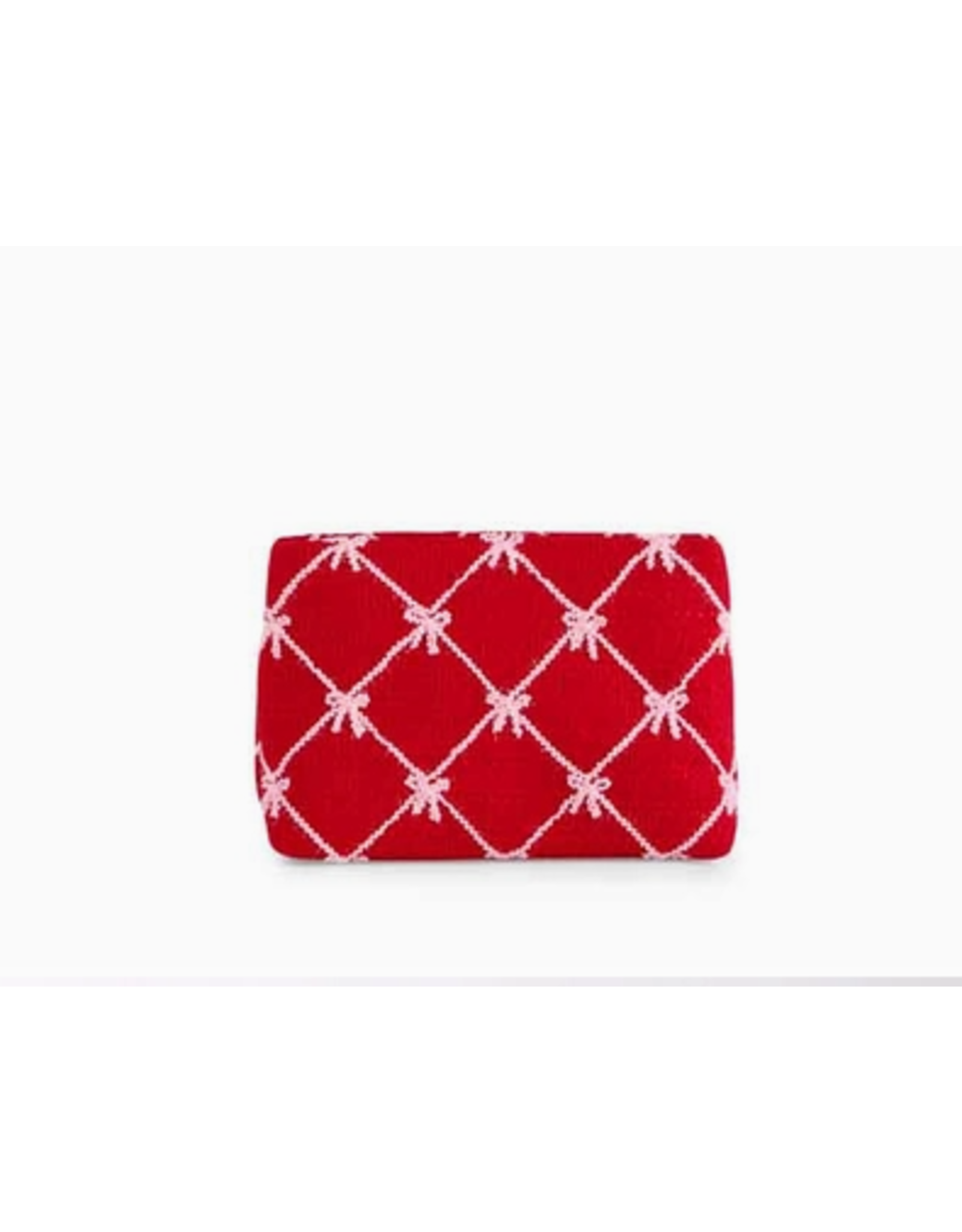 Tinsel Bow Pouch in Red
