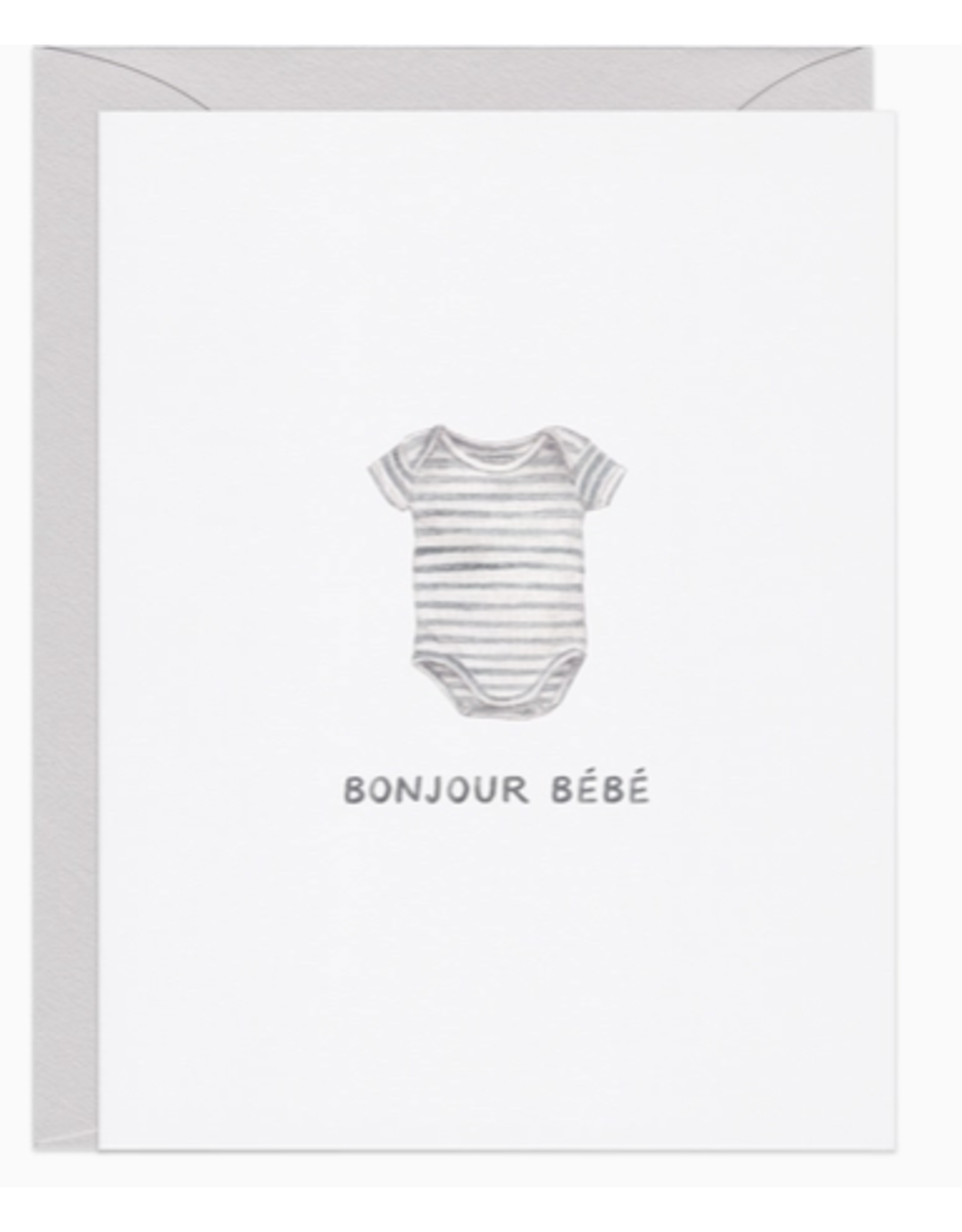 Amy Zhang Bonjour Bebe Baby Onesie Card