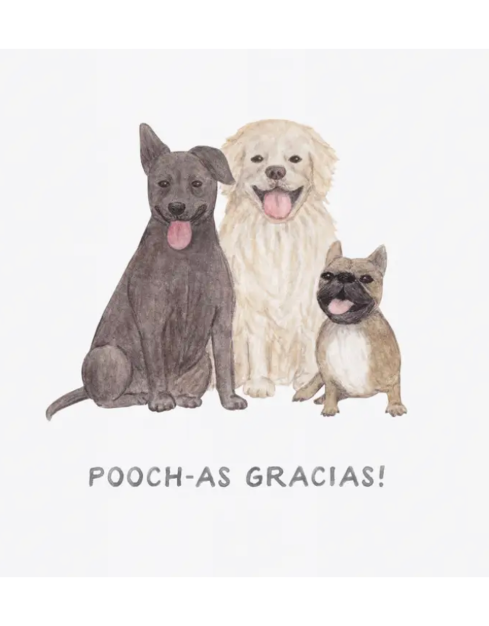 Amy Zhang Pooch-as Gracias Thank You Card