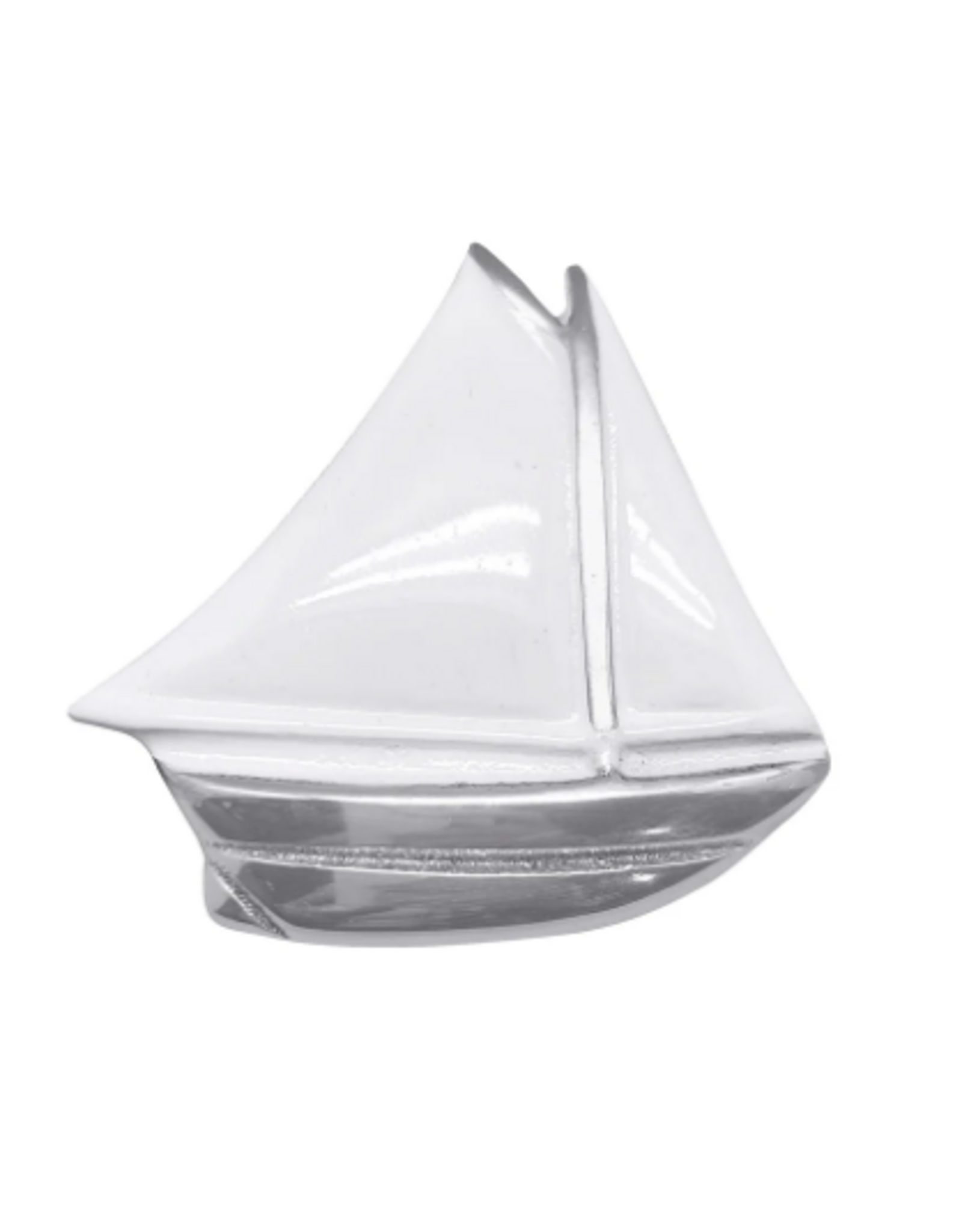 Mariposa White Sailboat Napkin Weight