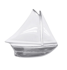 Mariposa White Sailboat Napkin Weight