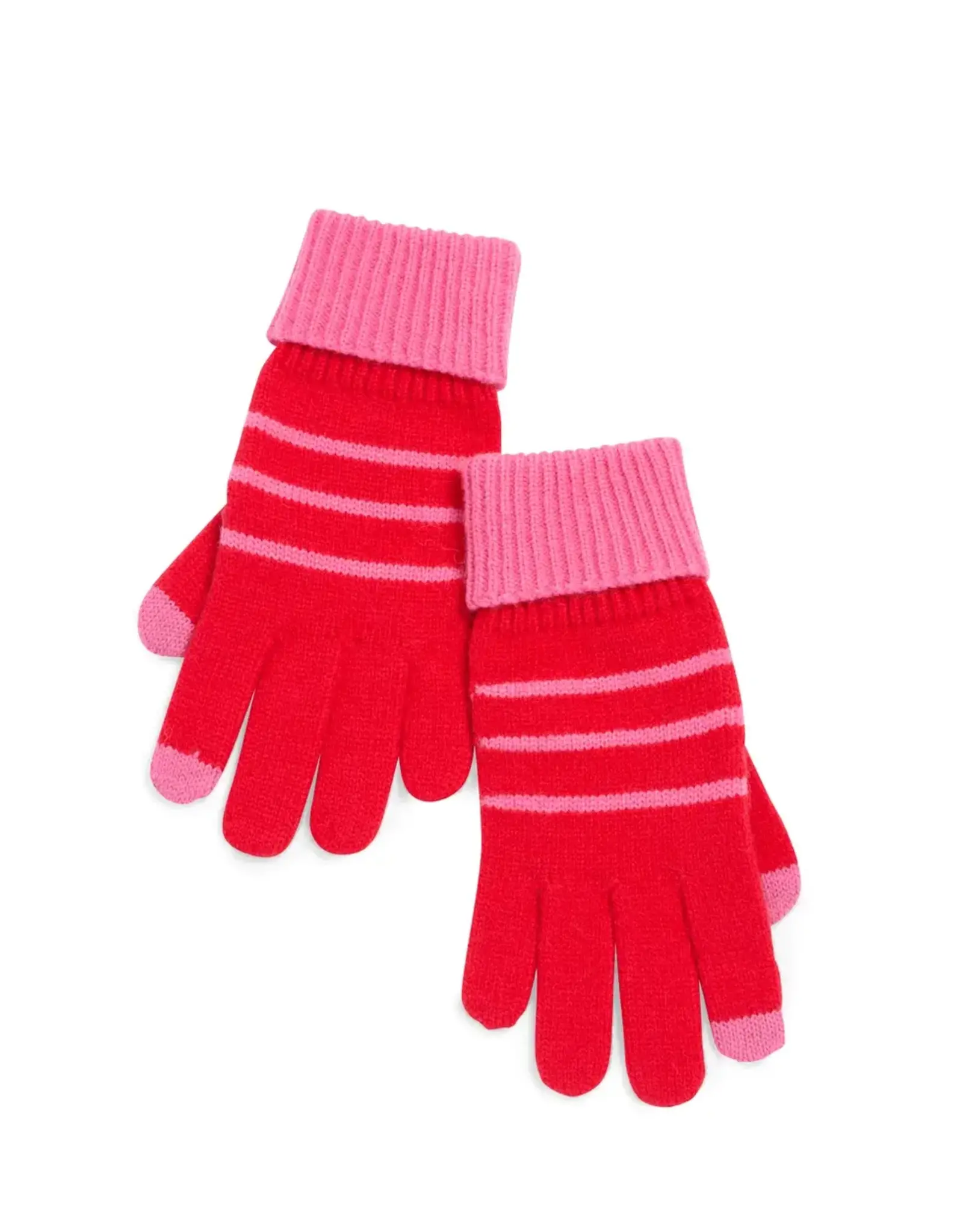 Allison Touchscreen Gloves in Red & Pink