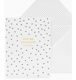 Sugar Paper Stationery You're Engaged Hearts Card