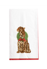 Caspari Wild Christmas Guest Towel