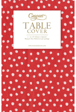 Caspari Paper Table Cover in Red Dot