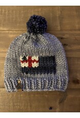 Sandy Knits Toddler Bunker Hill Flag Knitted Hat