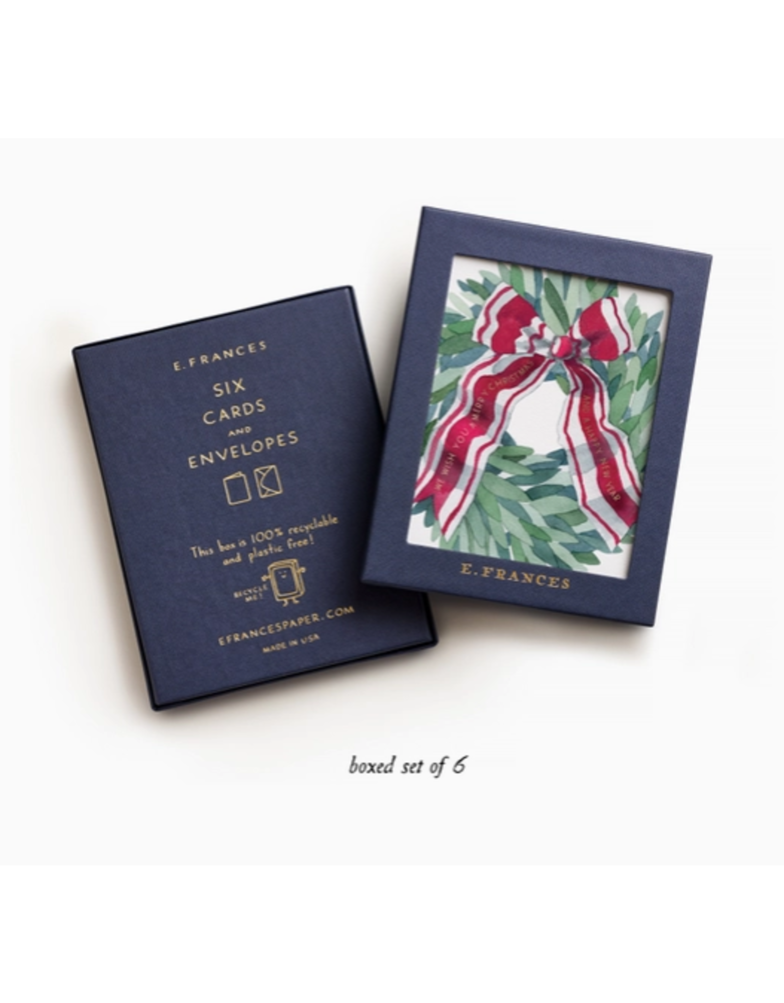 E. Frances Laurel Wreath Holiday Boxed Notecard Set