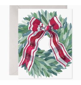 E. Frances Laurel Wreath Holiday Card
