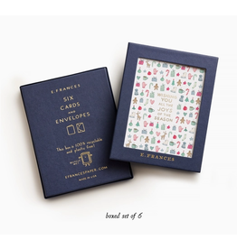 E. Frances Merry Motif Holiday Boxed Notecard Set