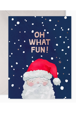 E. Frances Oh What Fun Santa Holiday Card