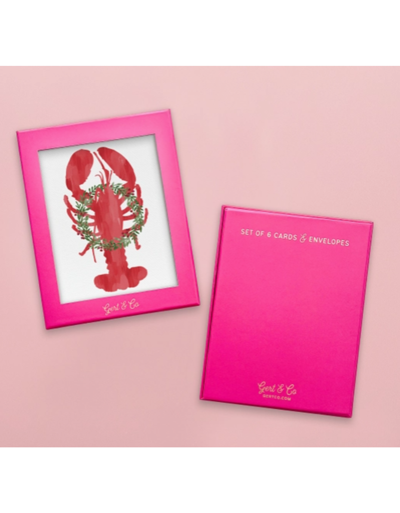 Gert & Co Holiday Lobster Boxed Notecard Set