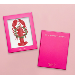 Gert & Co Holiday Lobster Boxed Notecard Set
