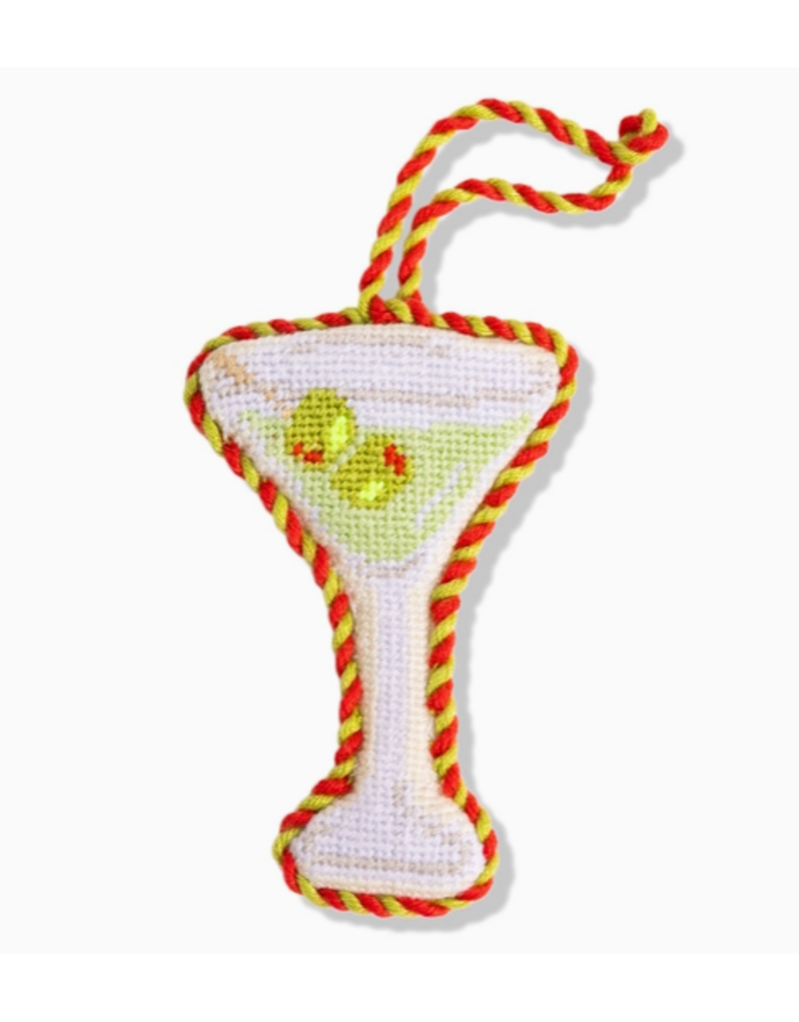 Furbish Studio Dirty Martini Needlepoint Ornament