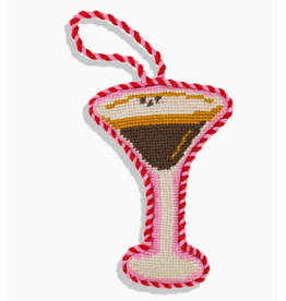 Furbish Studio Espresso Martini Needlepoint Ornament
