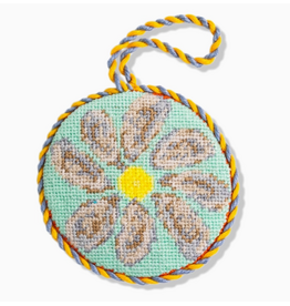 Furbish Studio Plate of Oysters Needlepoint Ornament