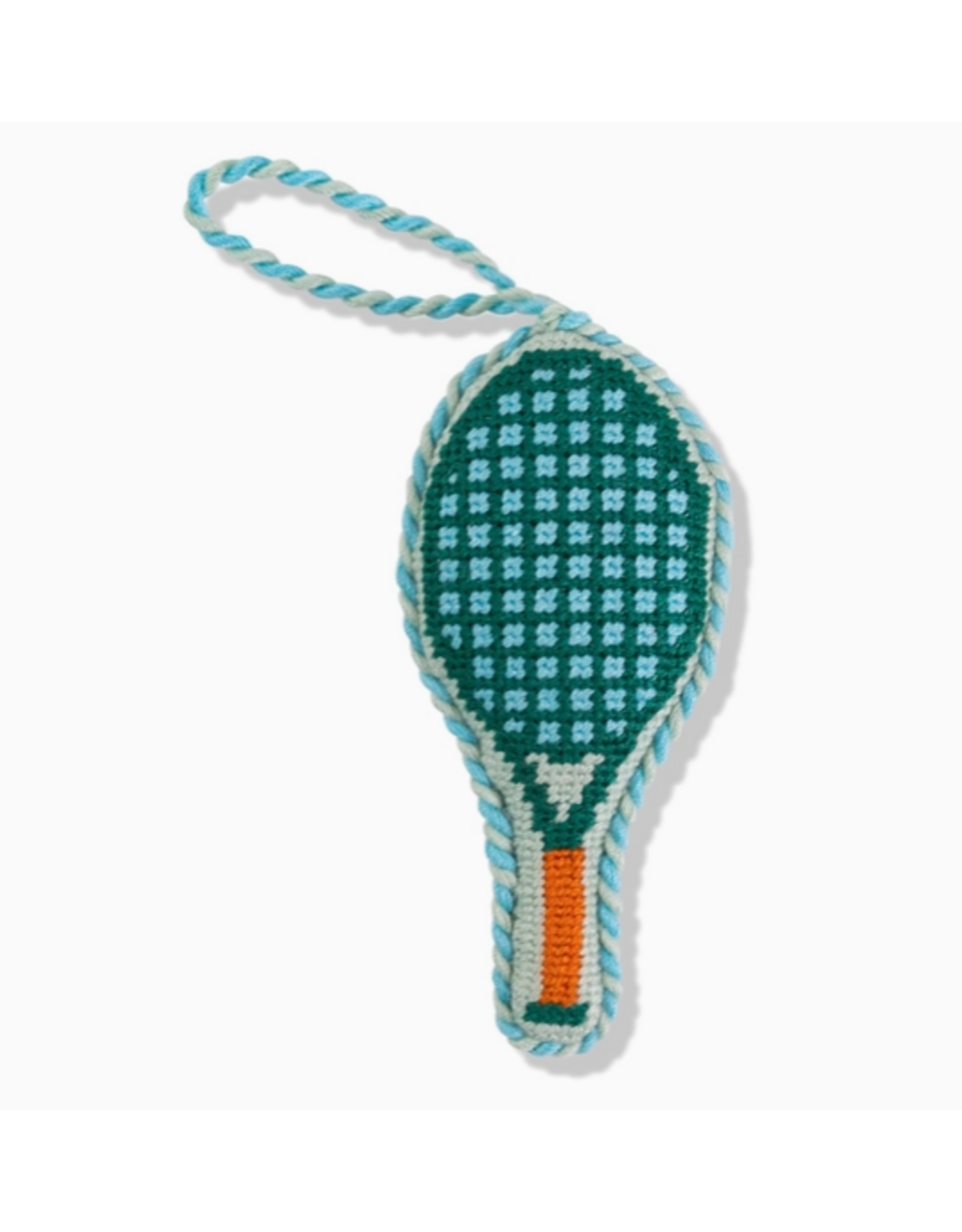 Furbish Studio Tennis Racket Needlepoint Ornament