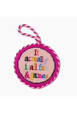Furbish Studio Fun & Games Needlepoint Ornament