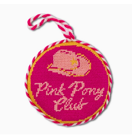 Furbish Studio Pink Pony Club Needlepoint Ornament