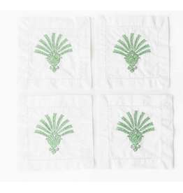 Decor Shop by Place & Gather Deco Palm Embroidered Cocktail Napkins - Set of 4