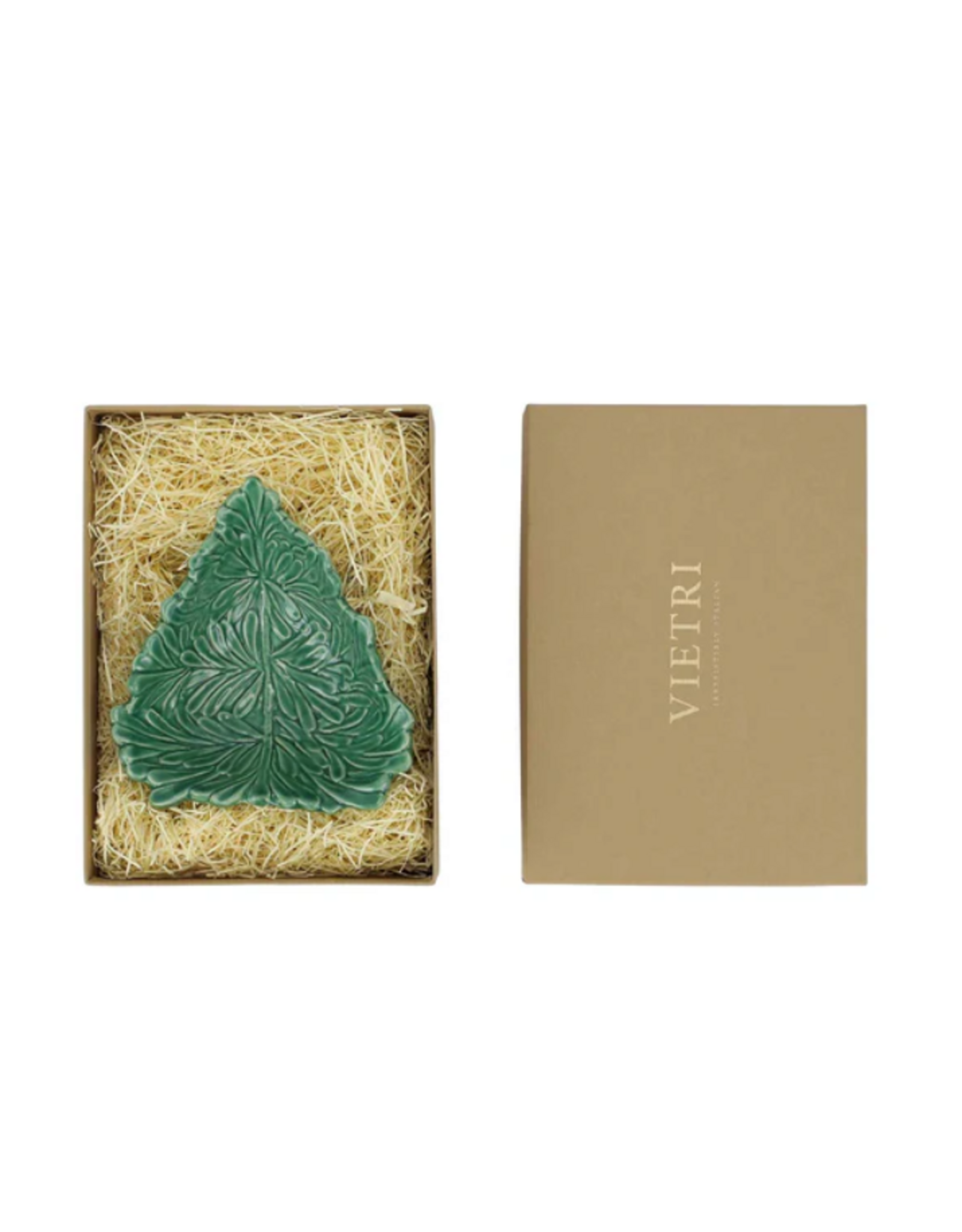 Vietri Lastra Holiday Tree Small Bowl in Green