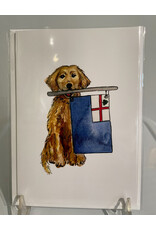 Kelley Cintra Studio Charlestown Dog Greeting Card by Kelley Cintra Studio