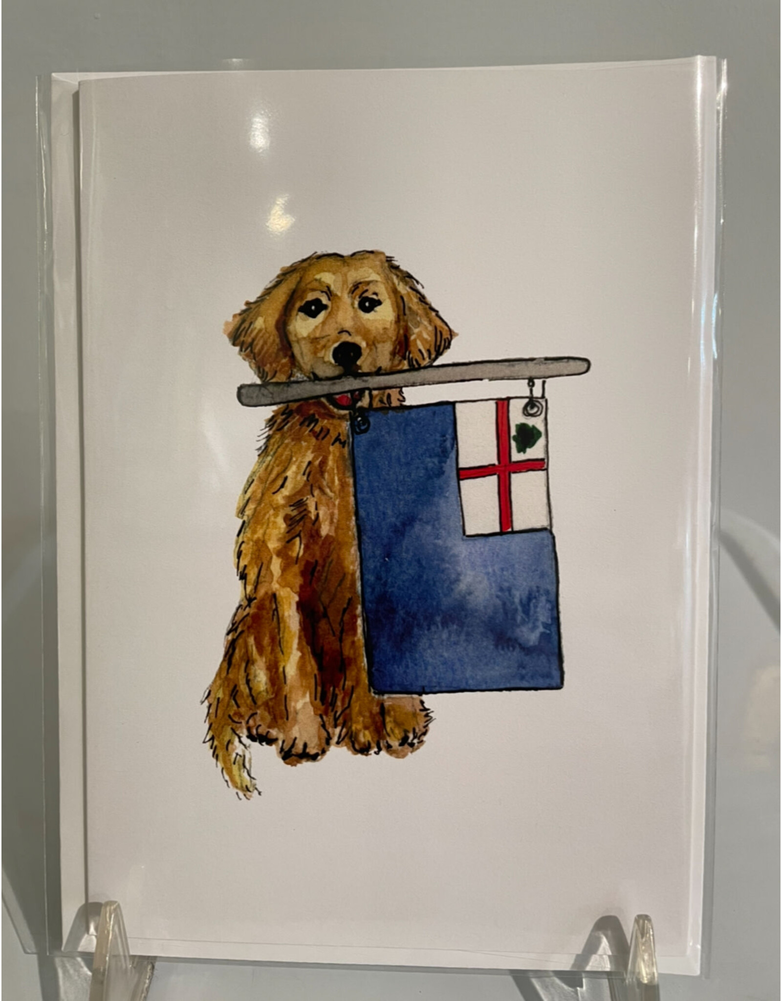 Kelley Cintra Studio Charlestown Dog Greeting Card by Kelley Cintra Studio