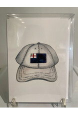 Kelley Cintra Studio White Flag Hat Greeting Cards by Kelley Cintra Studio - Boxed Set of 8