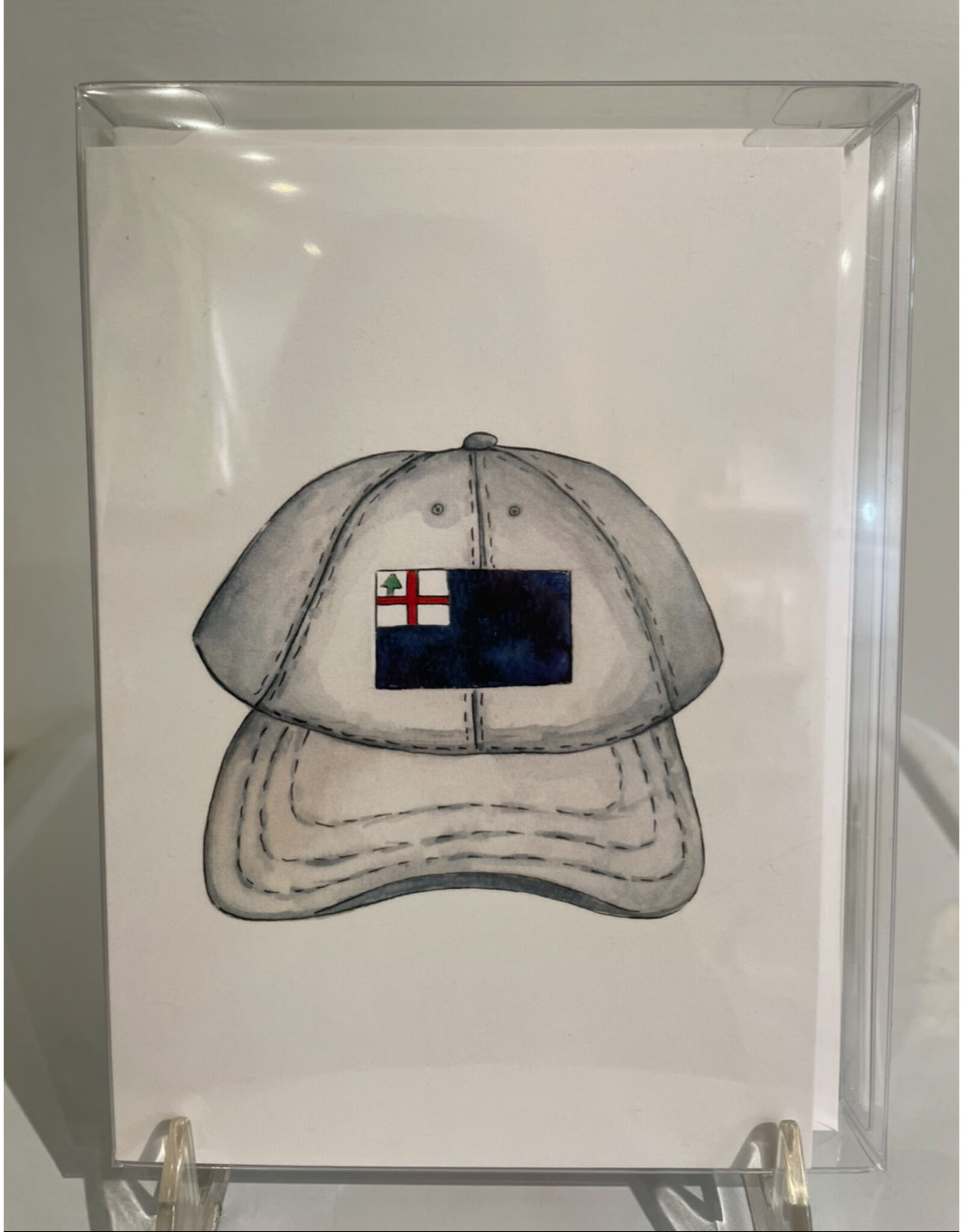 Kelley Cintra Studio White Flag Hat Greeting Cards by Kelley Cintra Studio - Boxed Set of 8