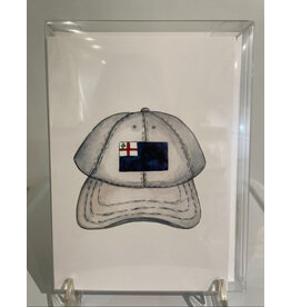Kelley Cintra Studio White Flag Hat Greeting Cards by Kelley Cintra Studio - Boxed Set of 8