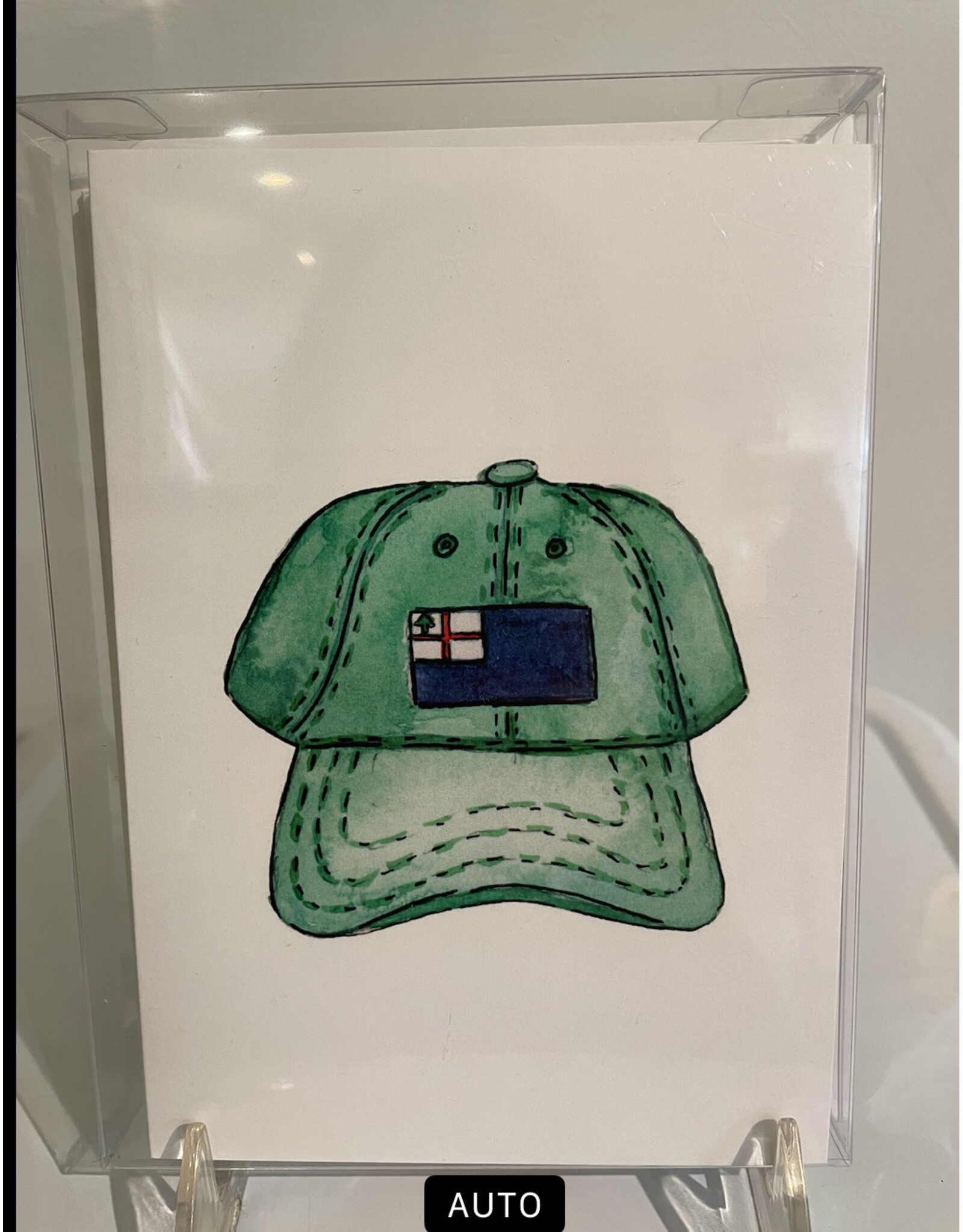 Kelley Cintra Studio Green Flag Hat Greeting Cards by Kelley Cintra Studio - Boxed Set of 8