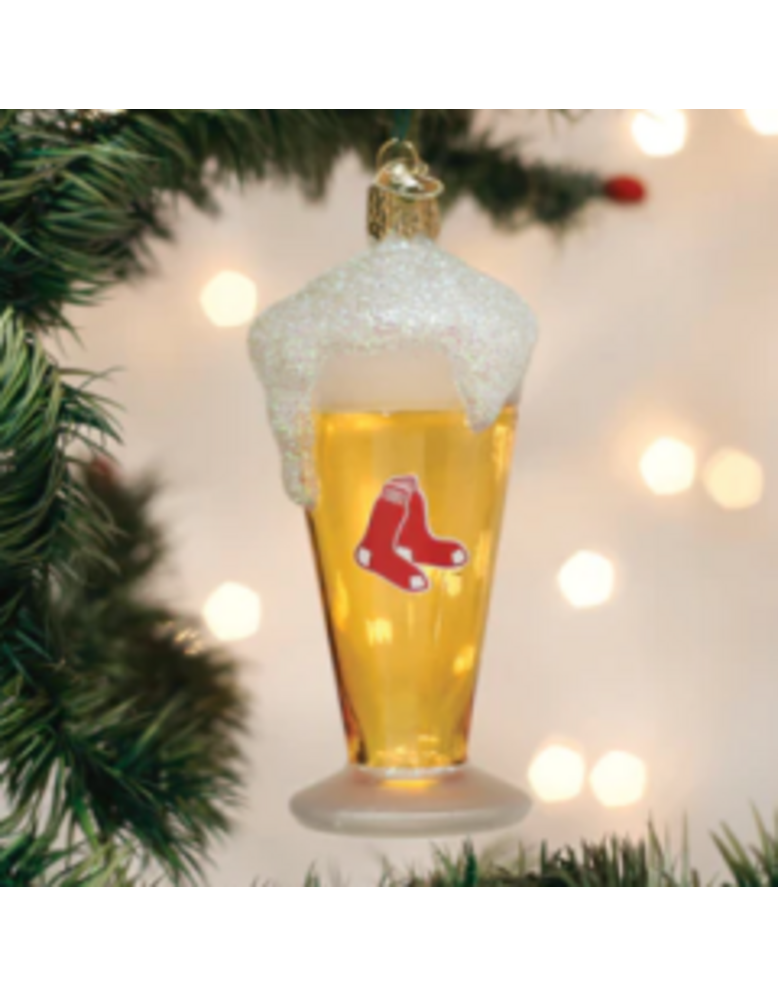Red Sox Beer Glass Ornament